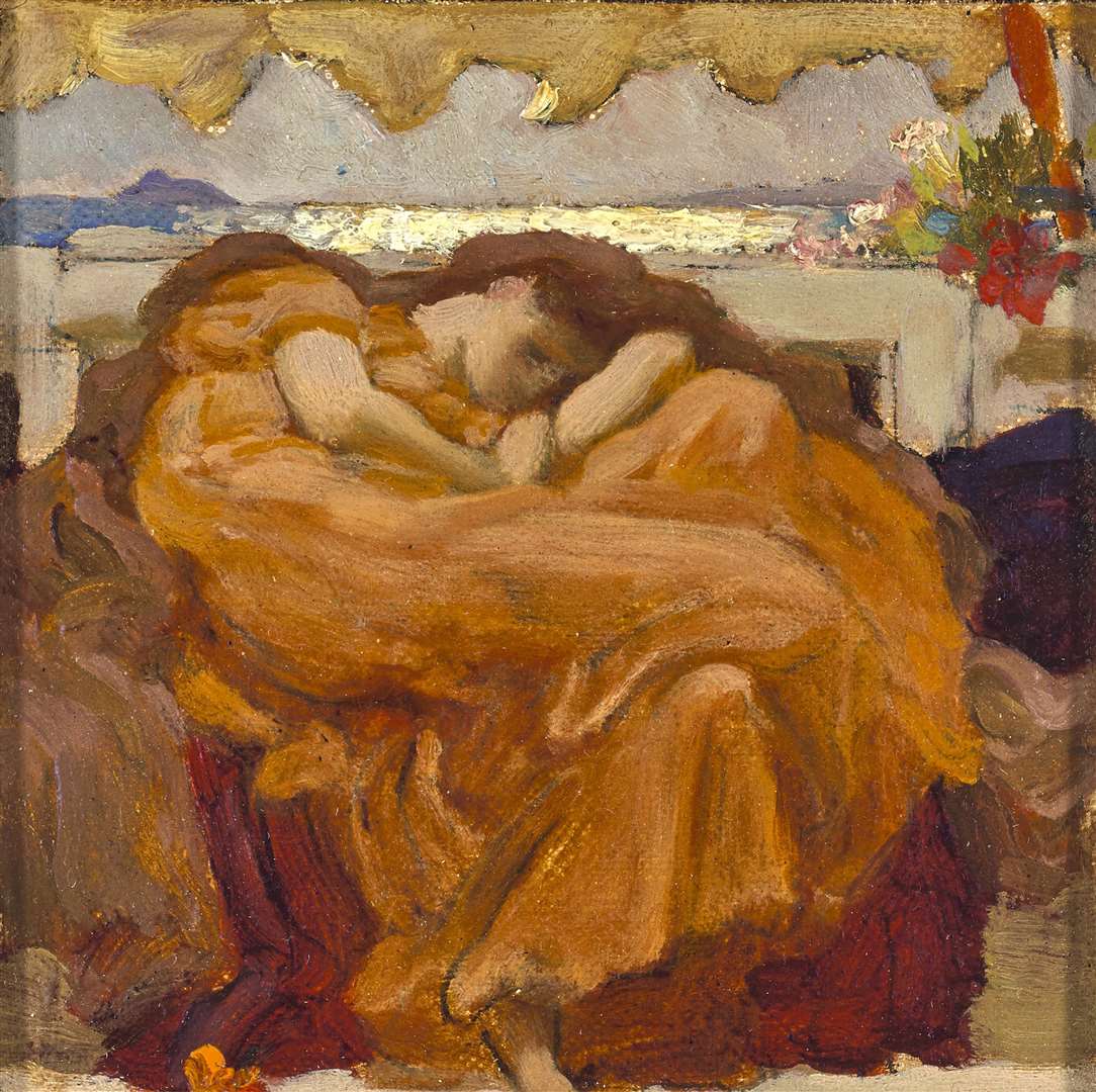 Study For Flaming June by Frederic, Lord Leighton is among the pieces donated (The Royal Borough of Kensington and Chelsea Leighton House/PA)