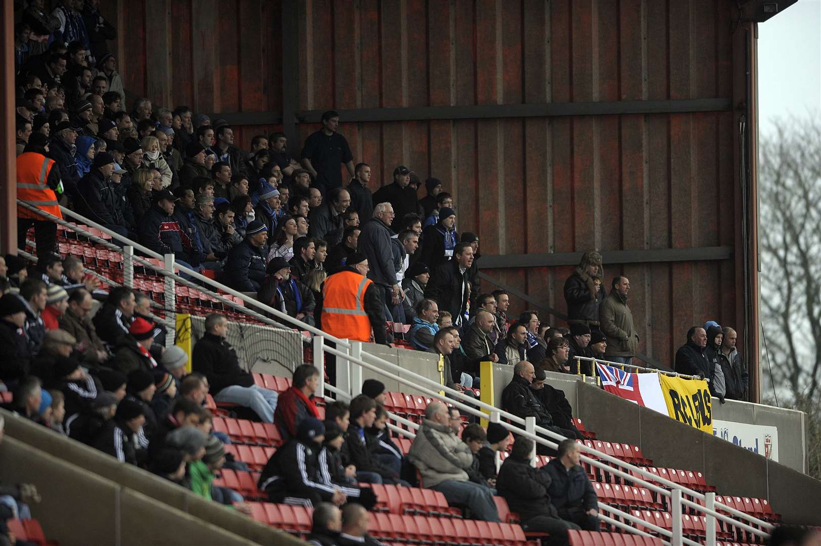 Gillingham away fans at rivals Swindon Town, who are currently in League 2 Picture: Barry Goodwin