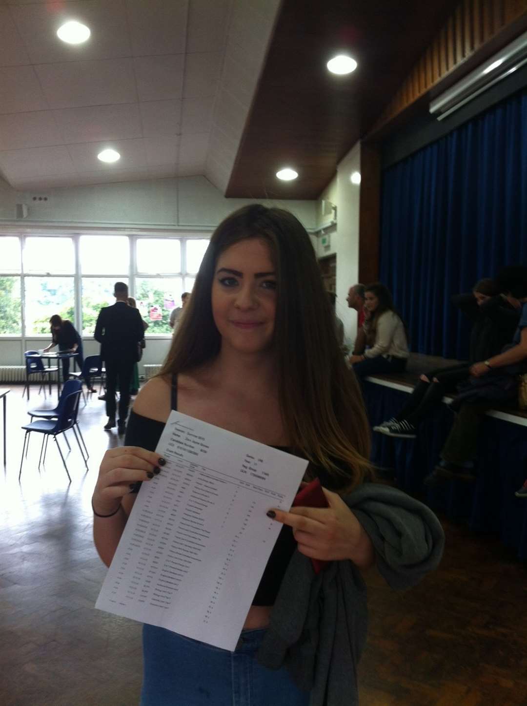 Zara Groves received nine A-C grades.