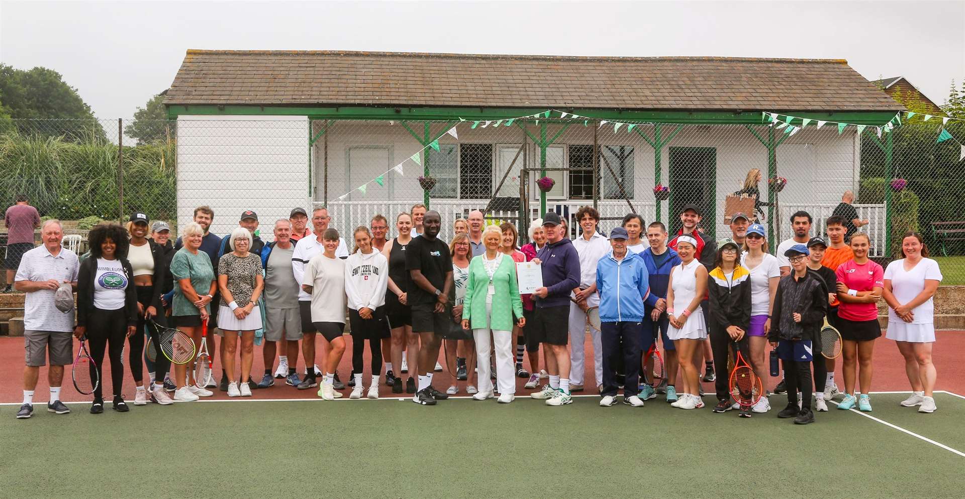 Gravesham Tennis Club celebrated its 100th anniversary. Picture: Rob Powell