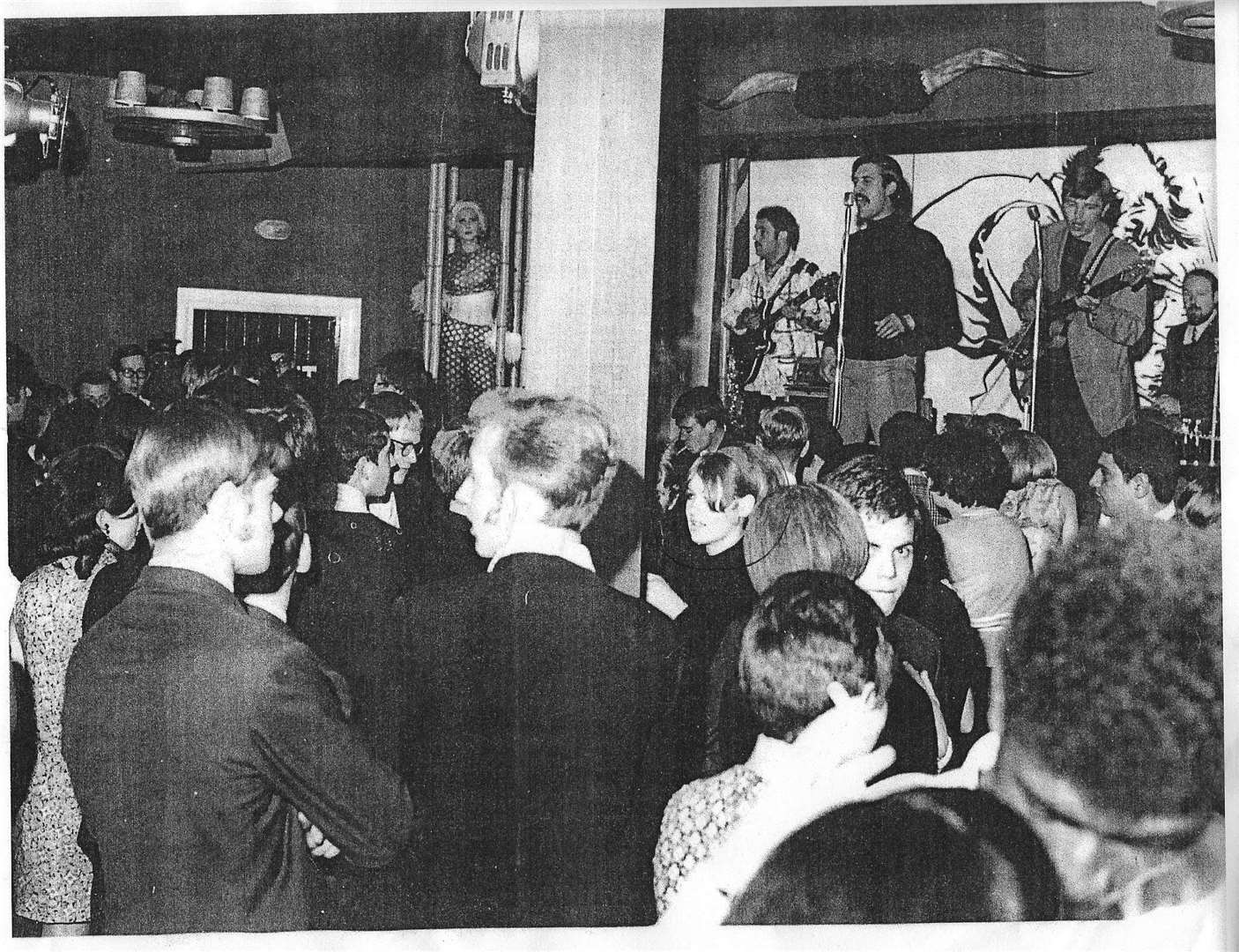 Opening night at The G-Ranch 1967, with Tony Bathurst singing with Factory