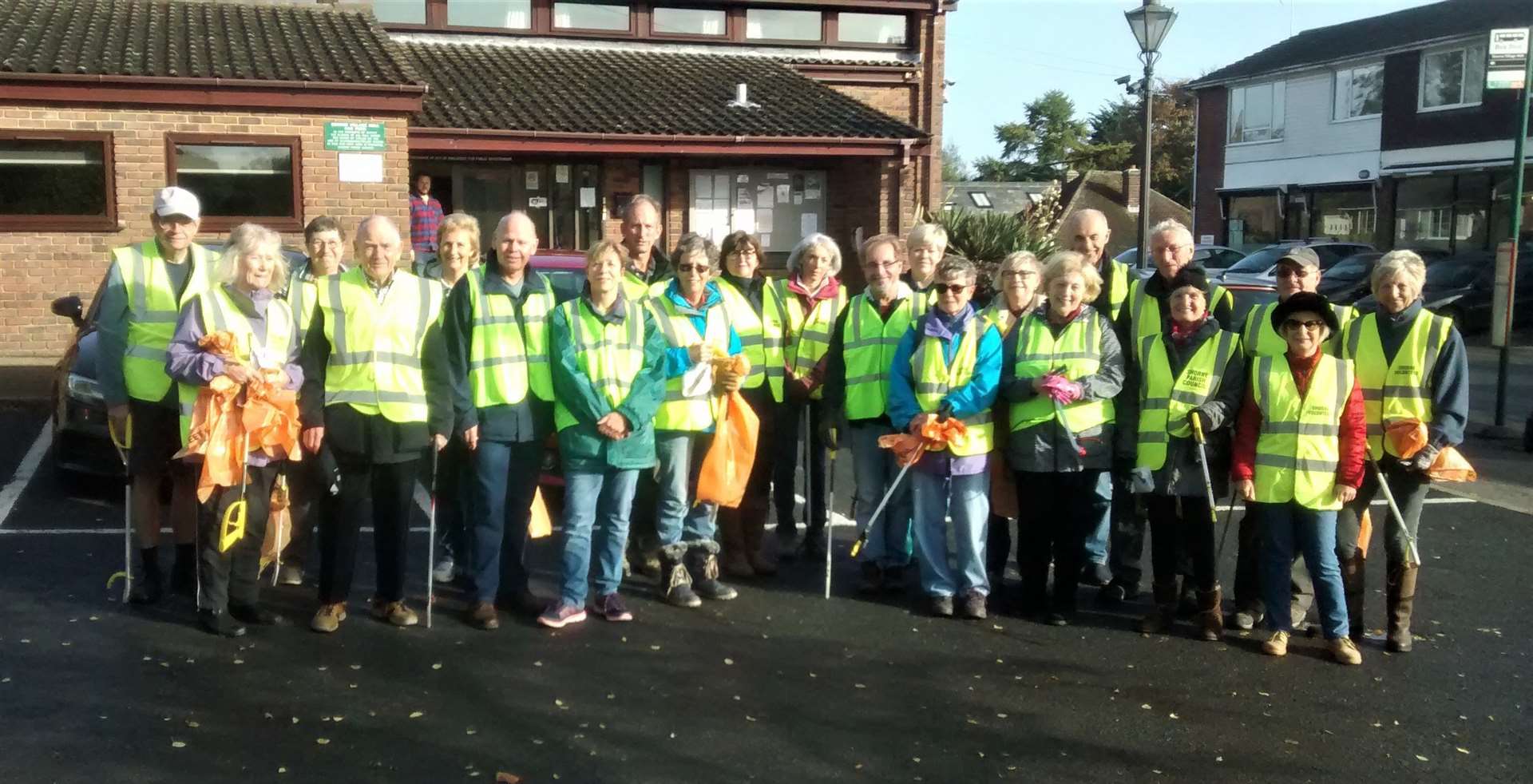 More than 30 volunteers, who took part in Shorne's sixth litter patrol on Saturday