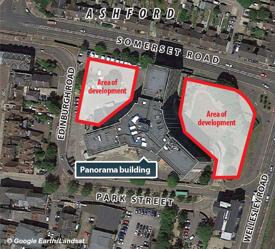 The 109 flats have been built in two blocks; one is standing on the corner of Wellesley Road and Somerset Road, while the other is in Somerset Road and Edinburgh Road