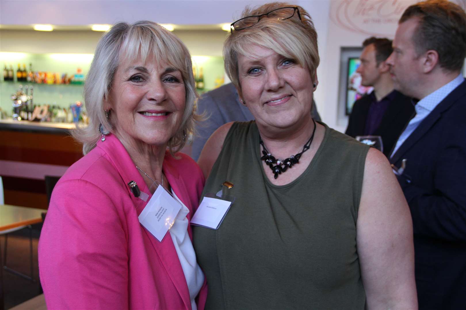 Nina Myskow (left) and Jane Wellbrook who works in the Orchard Ticket Office and is one of the theatre ambassadors.