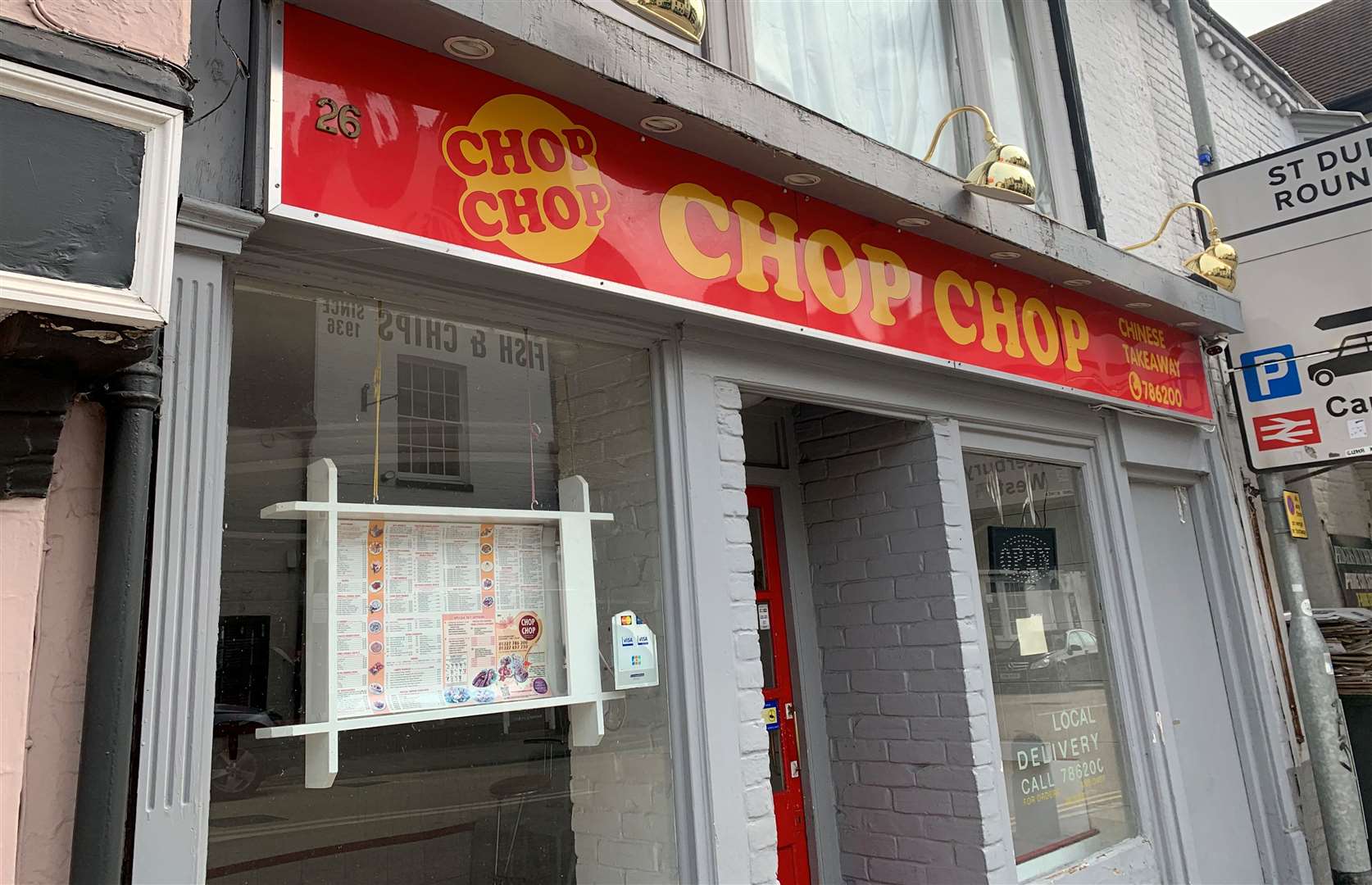Rotting food was removed from Chop Chop in St Dunstan's Street in Canterbury after complaints about the smell