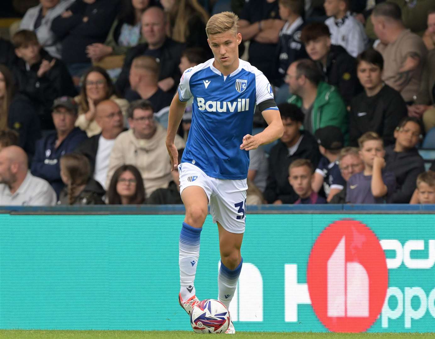 Sam Gale in pre-season action for Gillingham against Millwall in the summer Picture: Keith Gillard