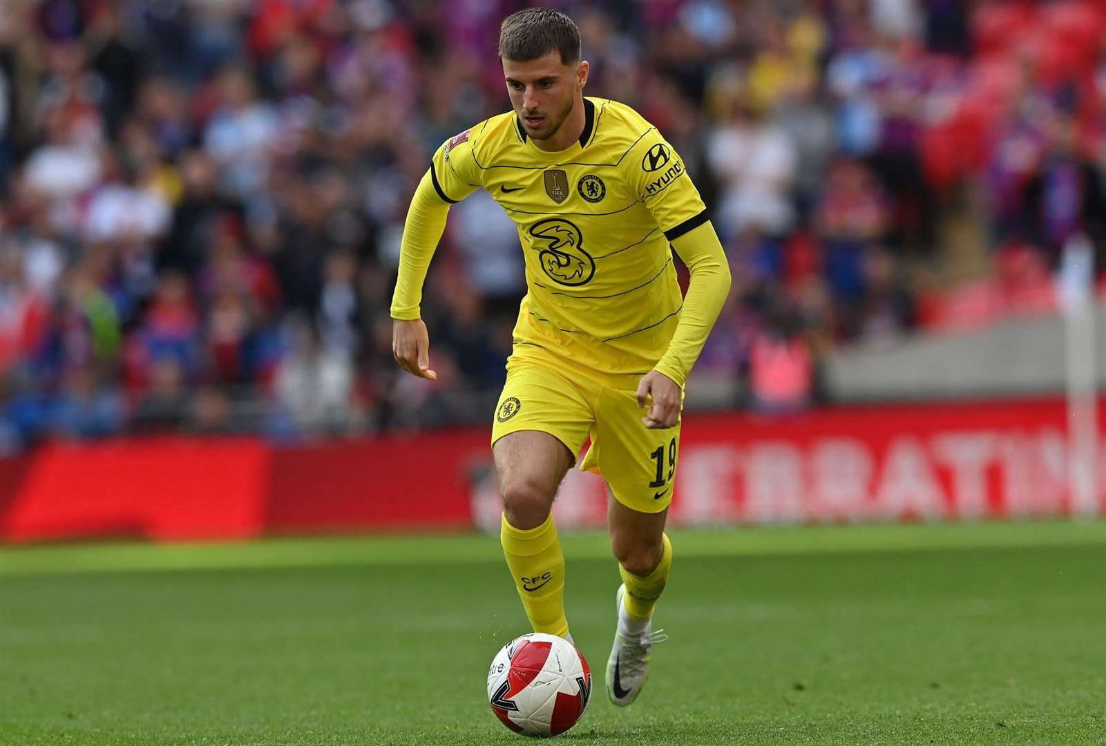 Mason Mount in FA Cup semi-final action at Wembley for Chelsea last season. Picture: Keith Gillard