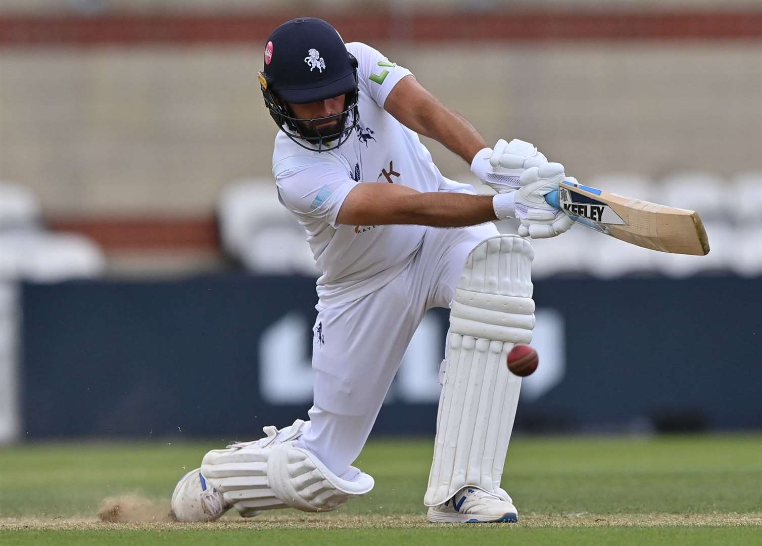 Jack Leaning during his knock for 75. Picture: Keith Gillard