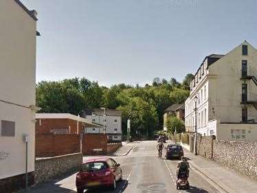 The attack happened in Effingham Street, Dover. Picture: Google Maps