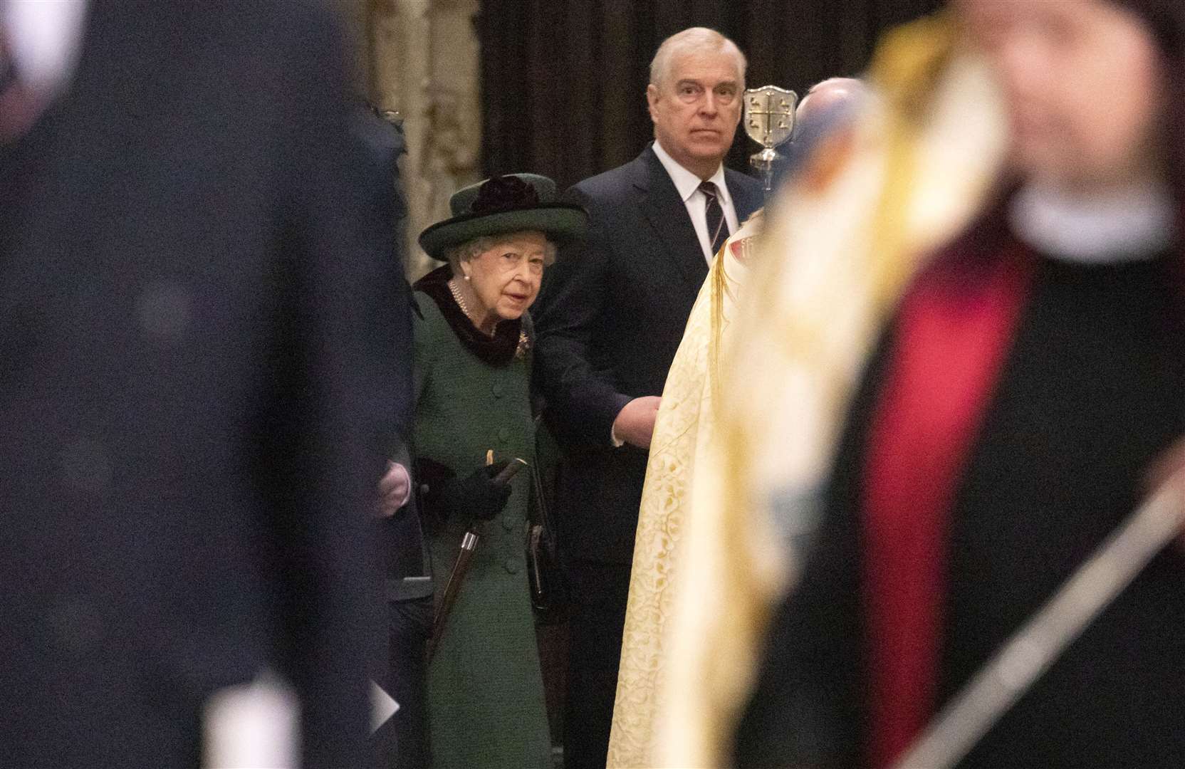 The Duke of York with his mother the Queen (Richard Pohle/The Times/PA)