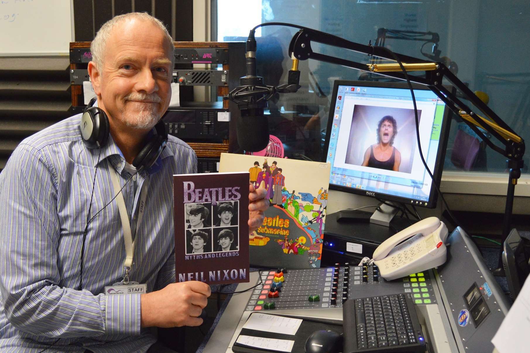 Neil Nixon with his book