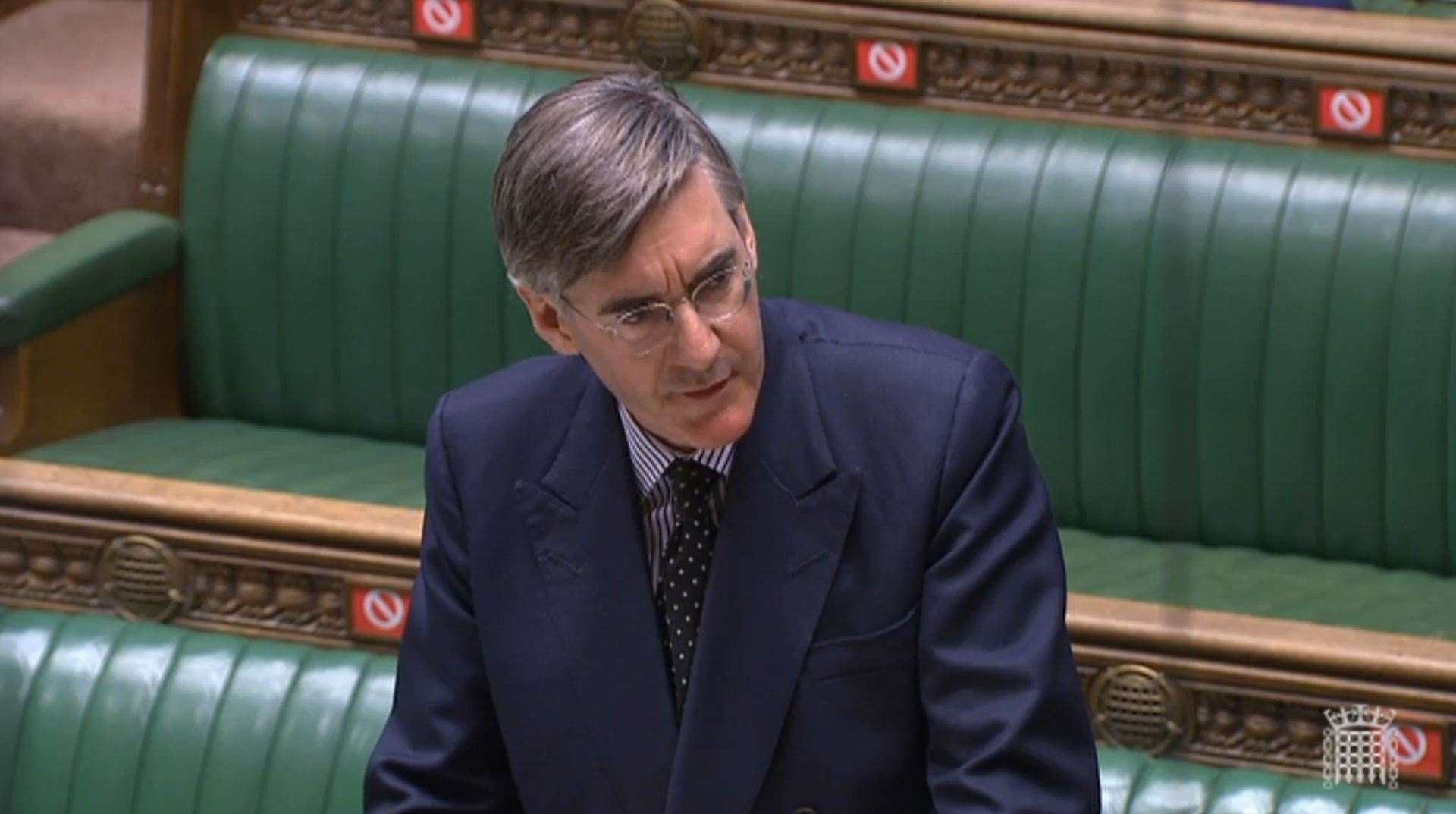 Jacob Rees-Mogg was speaking in the Commons (House of Commons/PA)