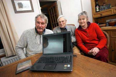 Queenborough Harbour Trust members Geof Reed, Bob Eatwell and Yvonne Mitchell