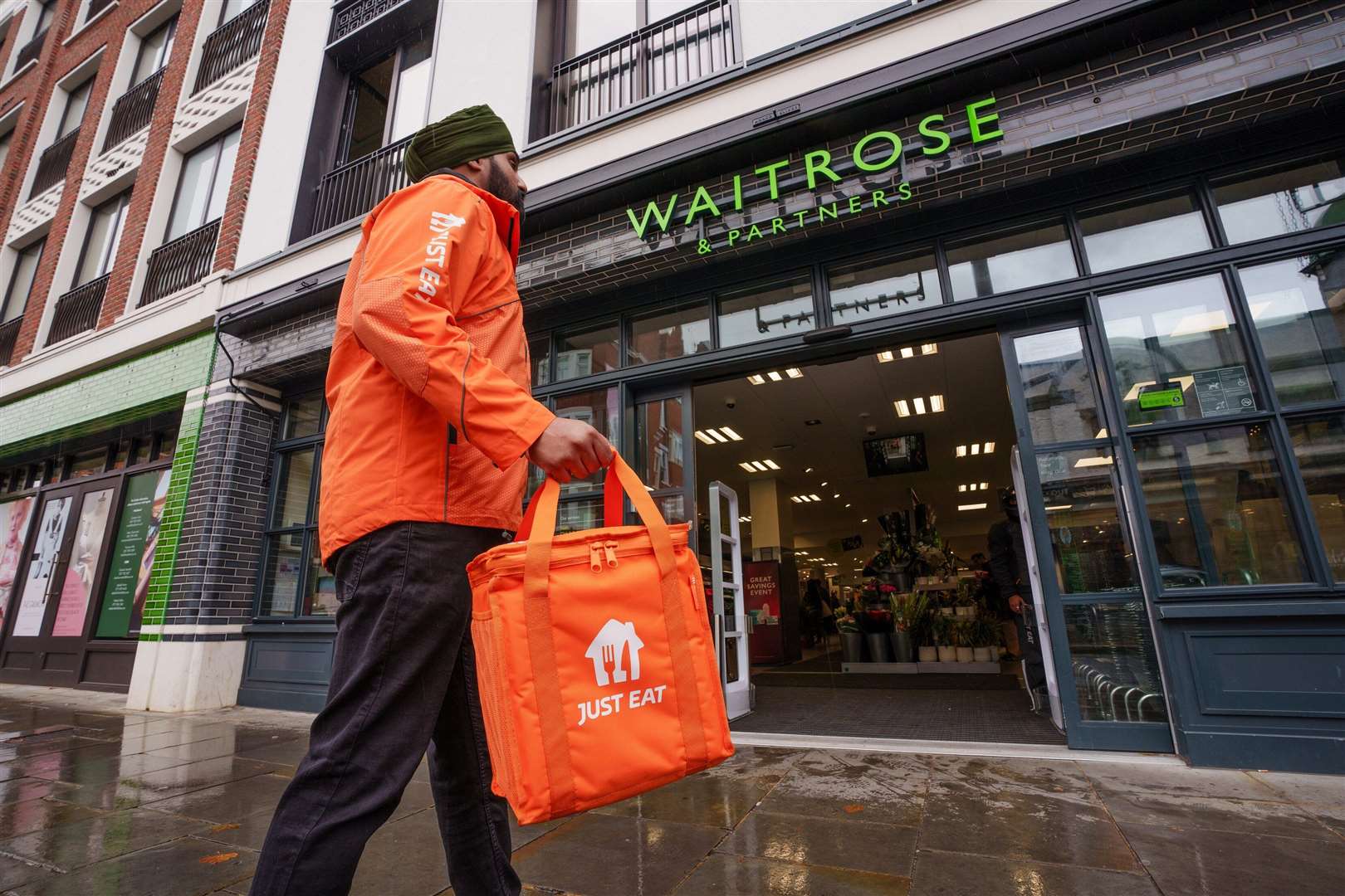 Just Eat Takeaway claims to have more than one million regular customers in the UK (Waitrose/Just Eat Takeaway/PA)