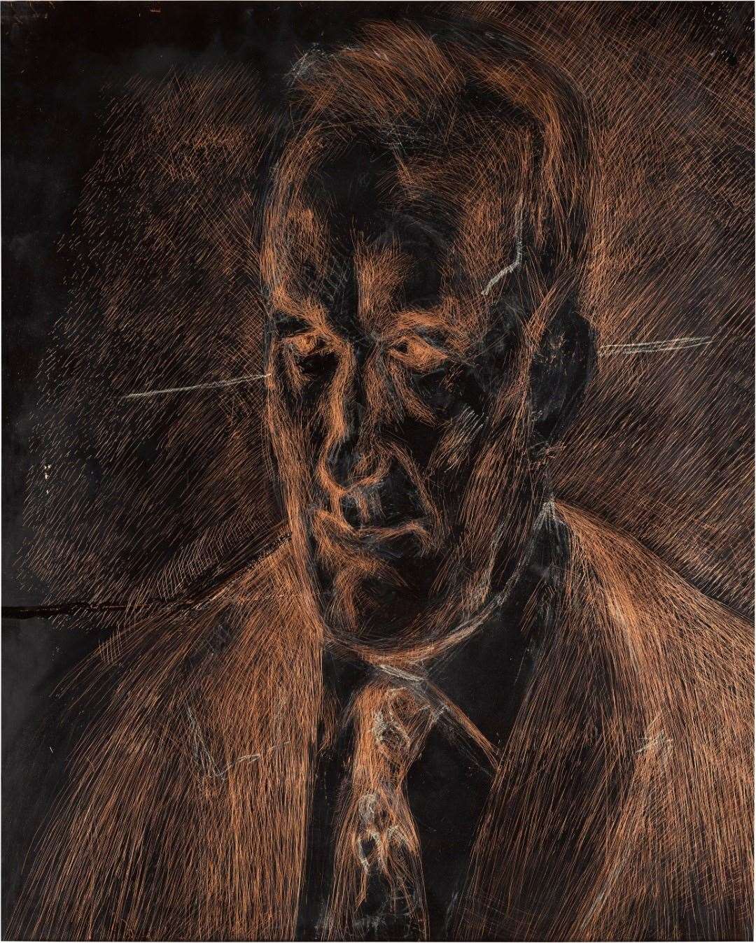 Lucien Freud’s portrait of Wolseley restaurateur Jeremy King (Sotheby’s/PA)