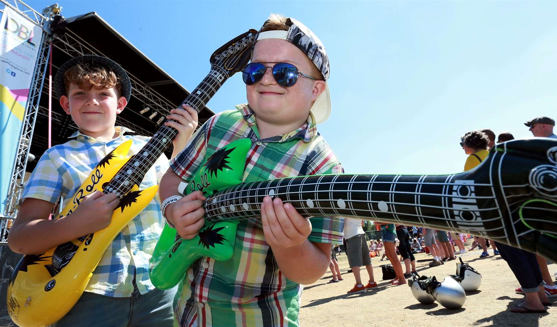 Billy Levett (left) and George Cook (right) at last year's festival Picture: Phil Lee