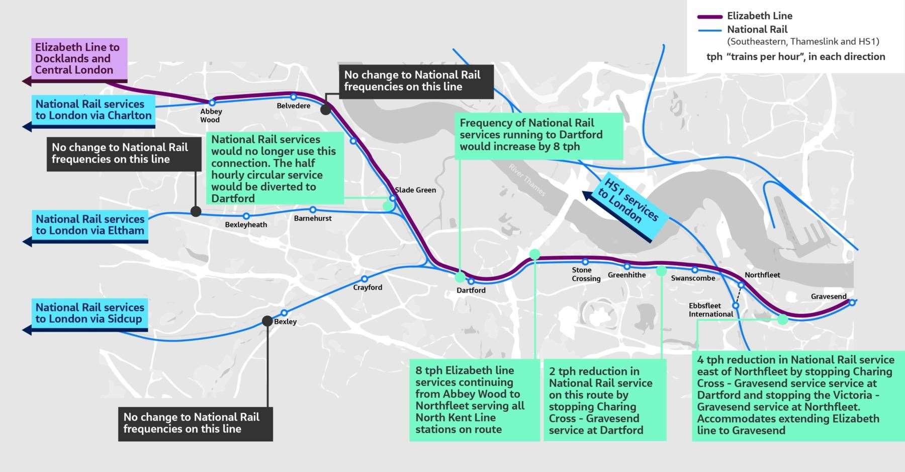 The C2E Partnership has submitted a business case to government outlining an extension of the Elizabeth Line to Ebbsfleet. Photo: The C2E Partnership