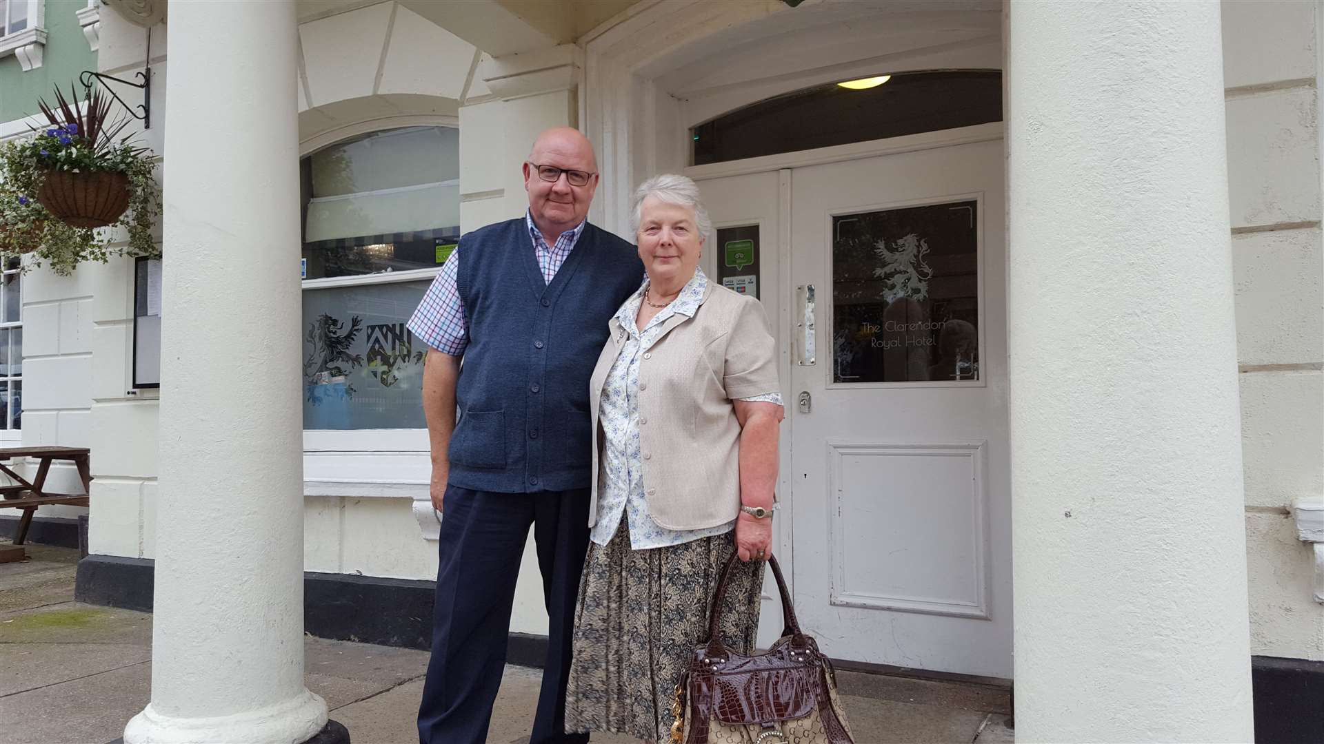 Derek and Gloria Shaw on a behind-the-scenes tour of the Gravesend Borough Market where they were both traders before it reopened in 2016