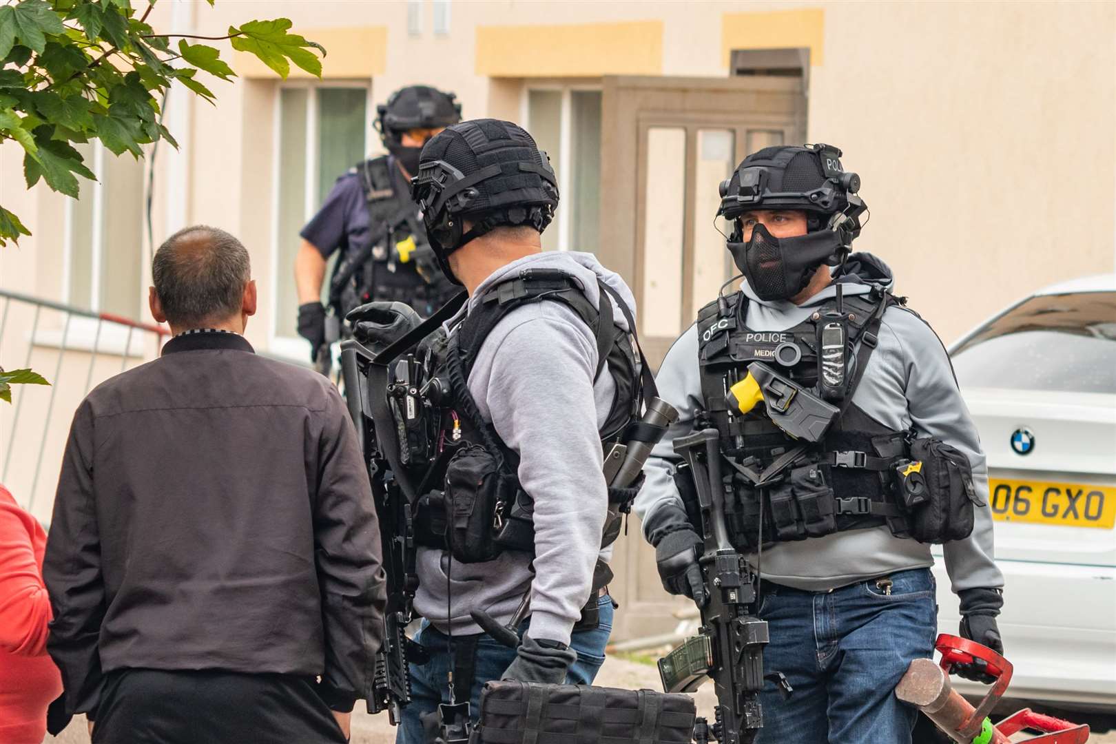 Armed police were called to Marine Terrace, Folkestone. Picture: Peter Wolf