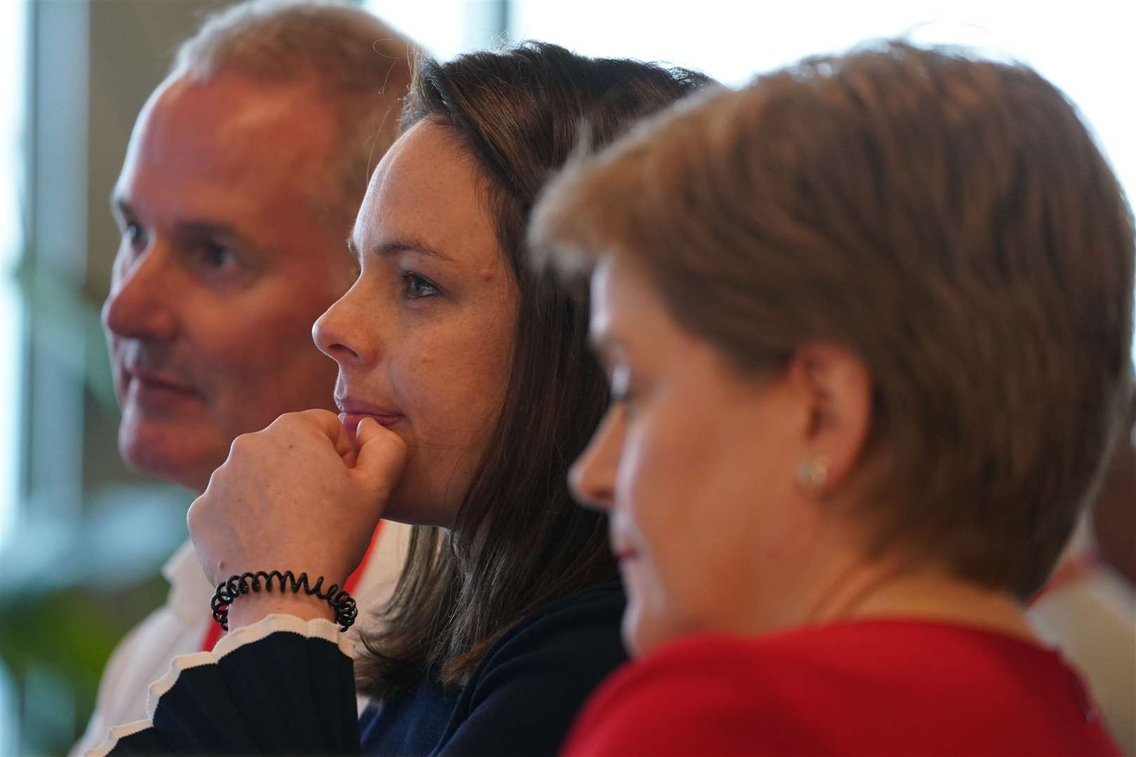 First Minister Nicola Sturgeon and Kate Forbes (Andrew Milligan/PA)