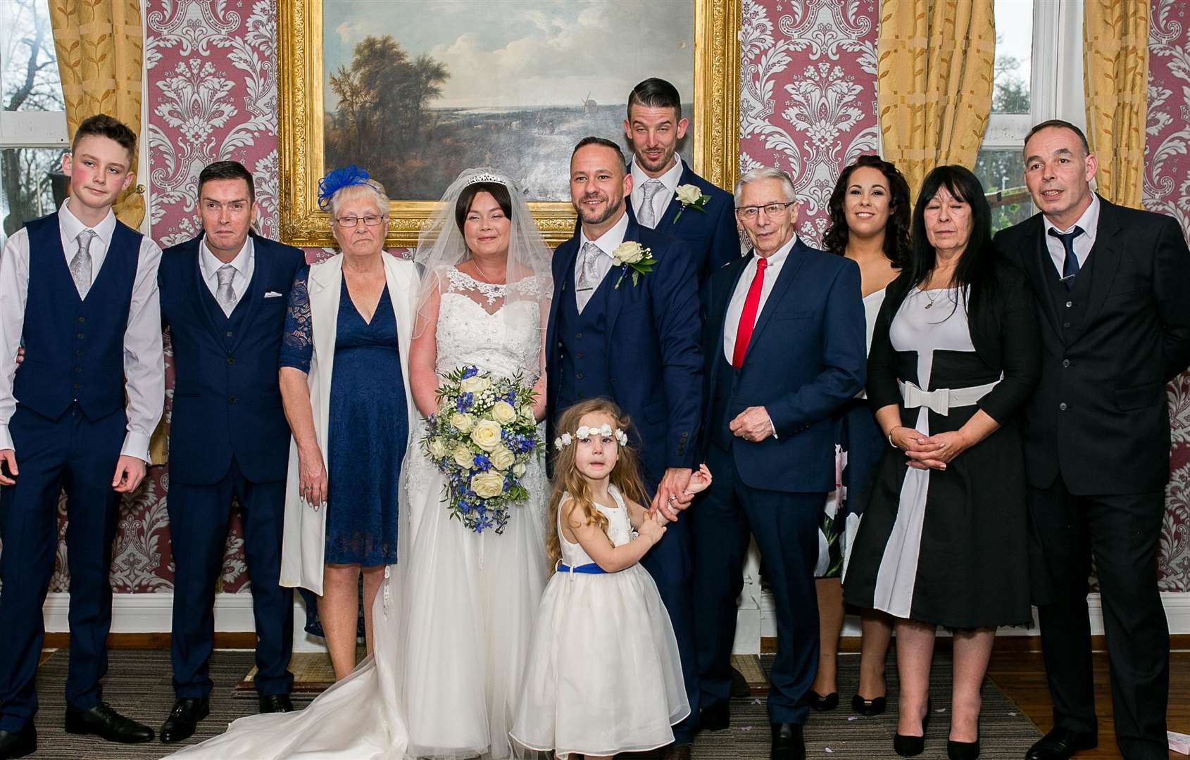 Asher and Trevor Seager tied the knot at Larkfield Priory Hotel