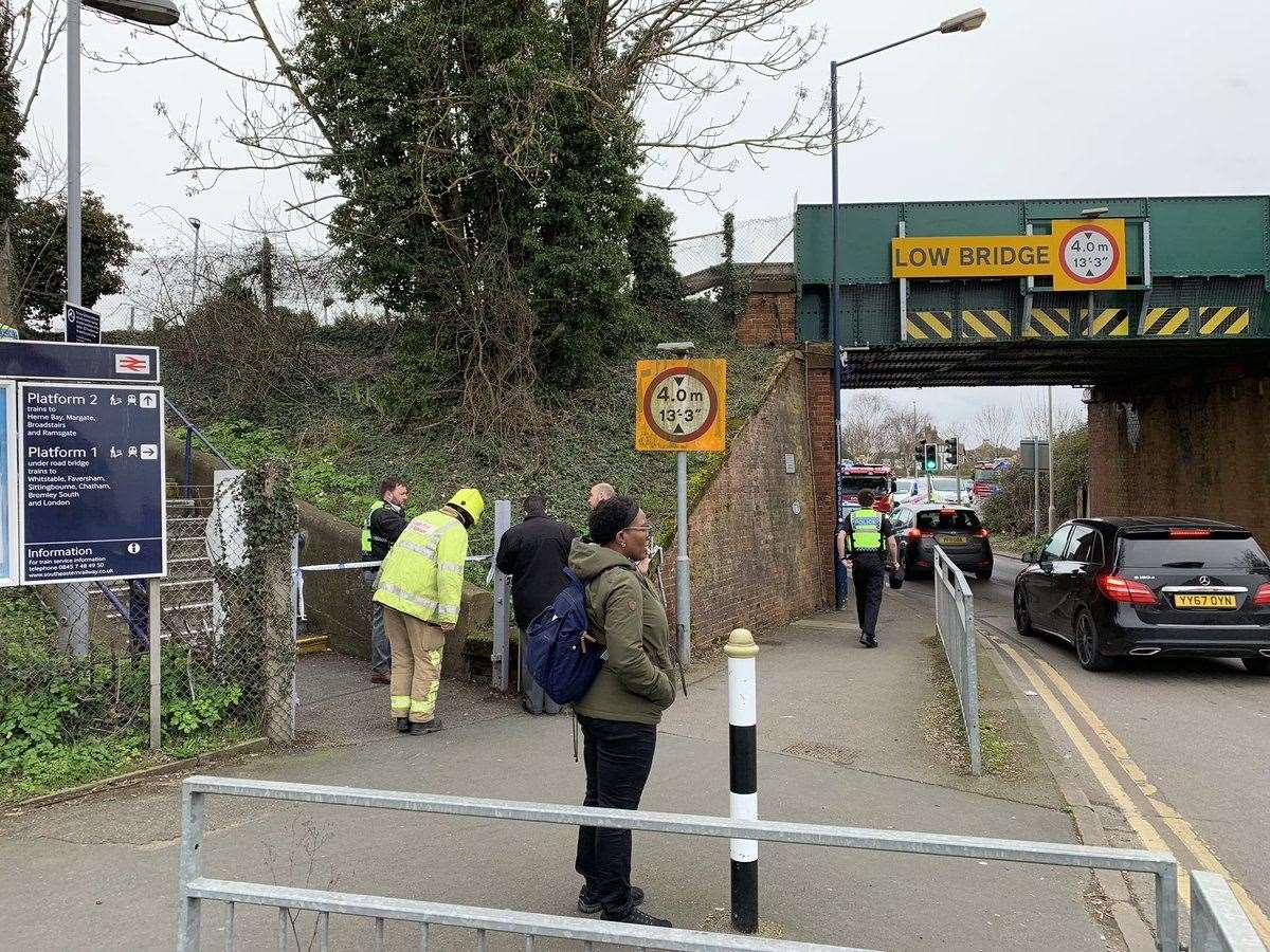 Emergency services at the scene in Chestfield. Picture: James McKinven (7656820)