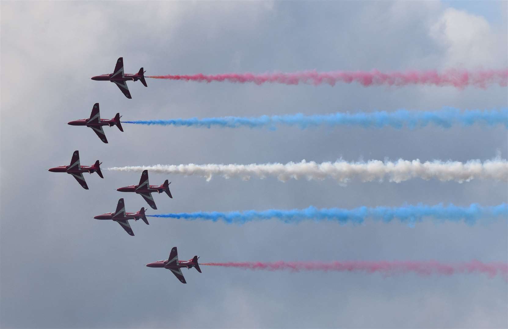 The Red Arrows have flown almost 5,000 displays around the world. Photo: R. S. Mortiss