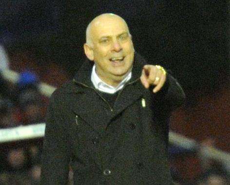 Ebbsfleet manager Garry Hill Picture: Simon Hildrew