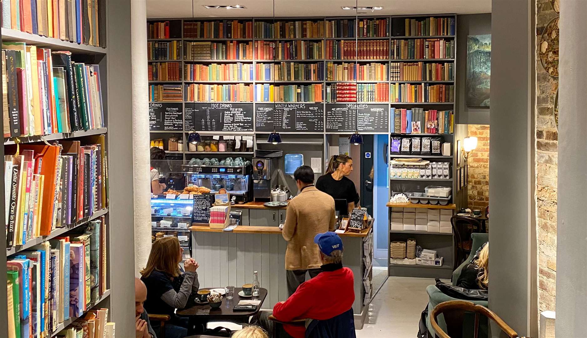 There are even books behind the counter that go right up to the ceiling. Picture: Sam Lawrie