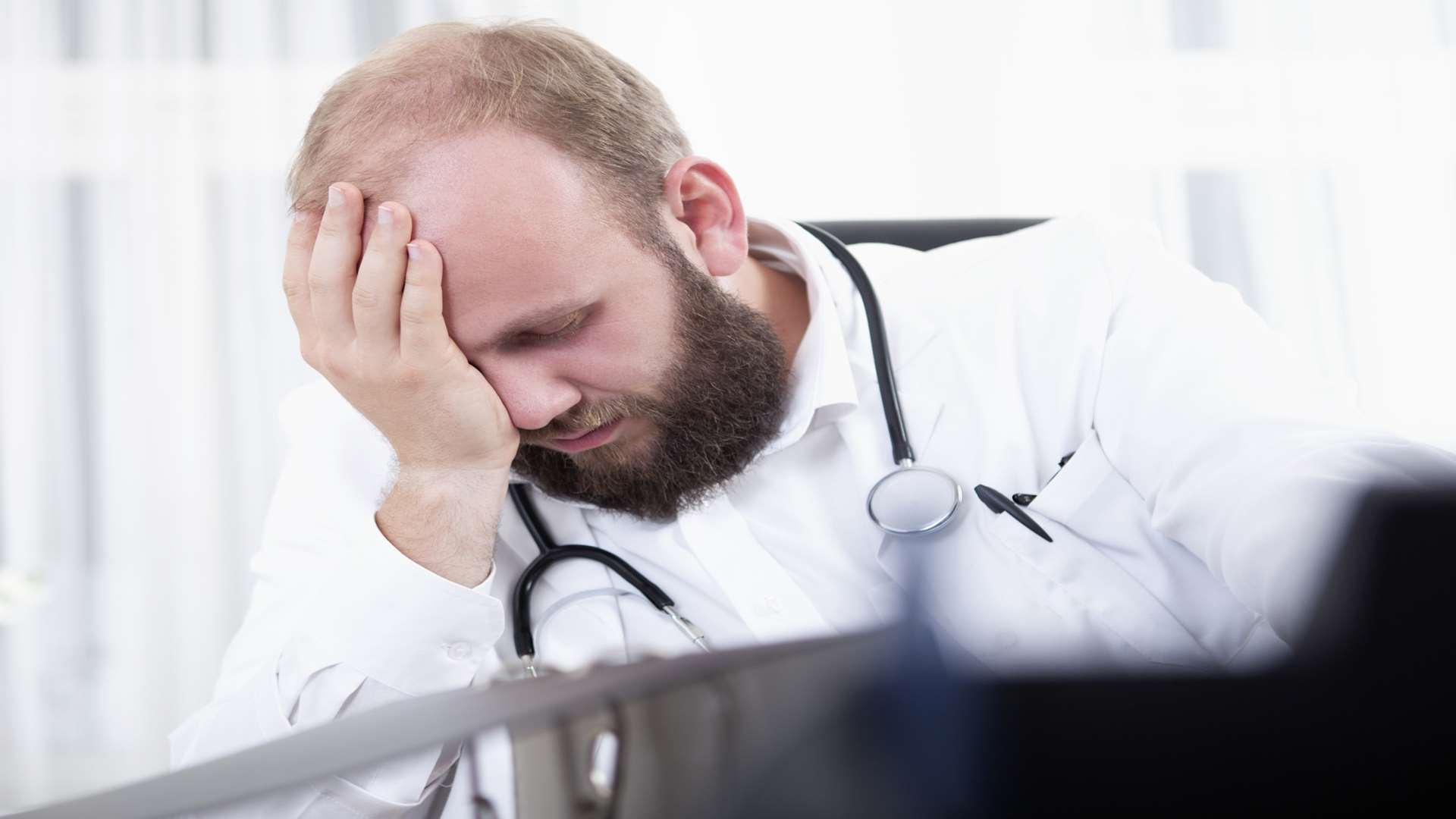 Doctors under pressure. Stock image