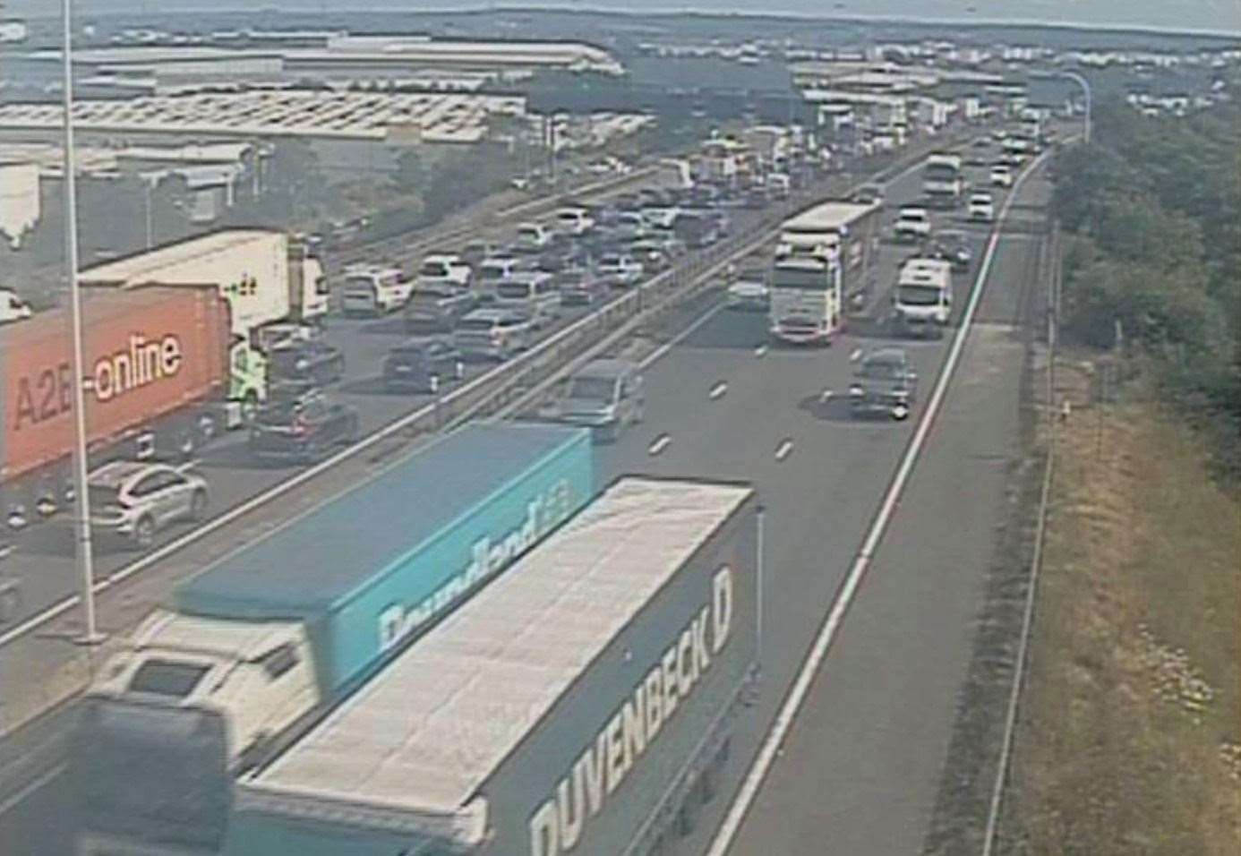 Drivers are facing severe delays heading to the Dartford Crossing and into Kent. Picture: National Highways