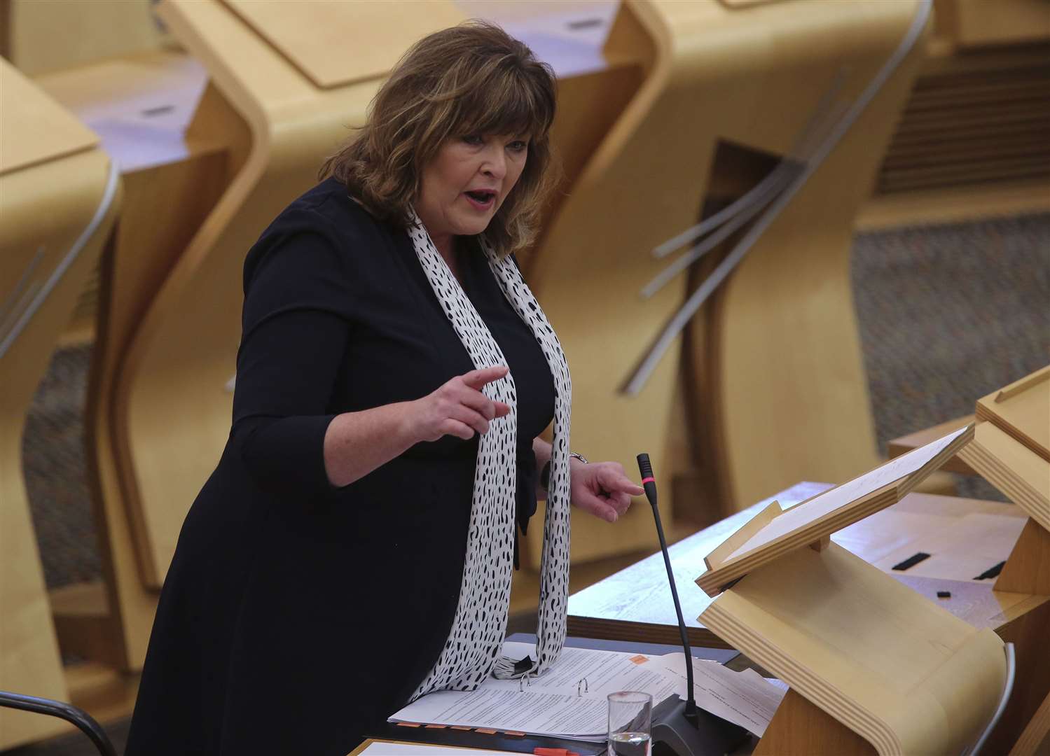 Transport minister Fiona Hyslop said the Scottish Government is ‘acutely aware’ of the ferry disruption being endured by island communities (PA)