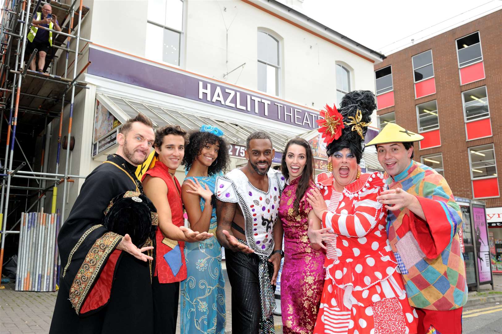 The cast of Aladdin are ready to entertain panto-lovers at The Hazlitt