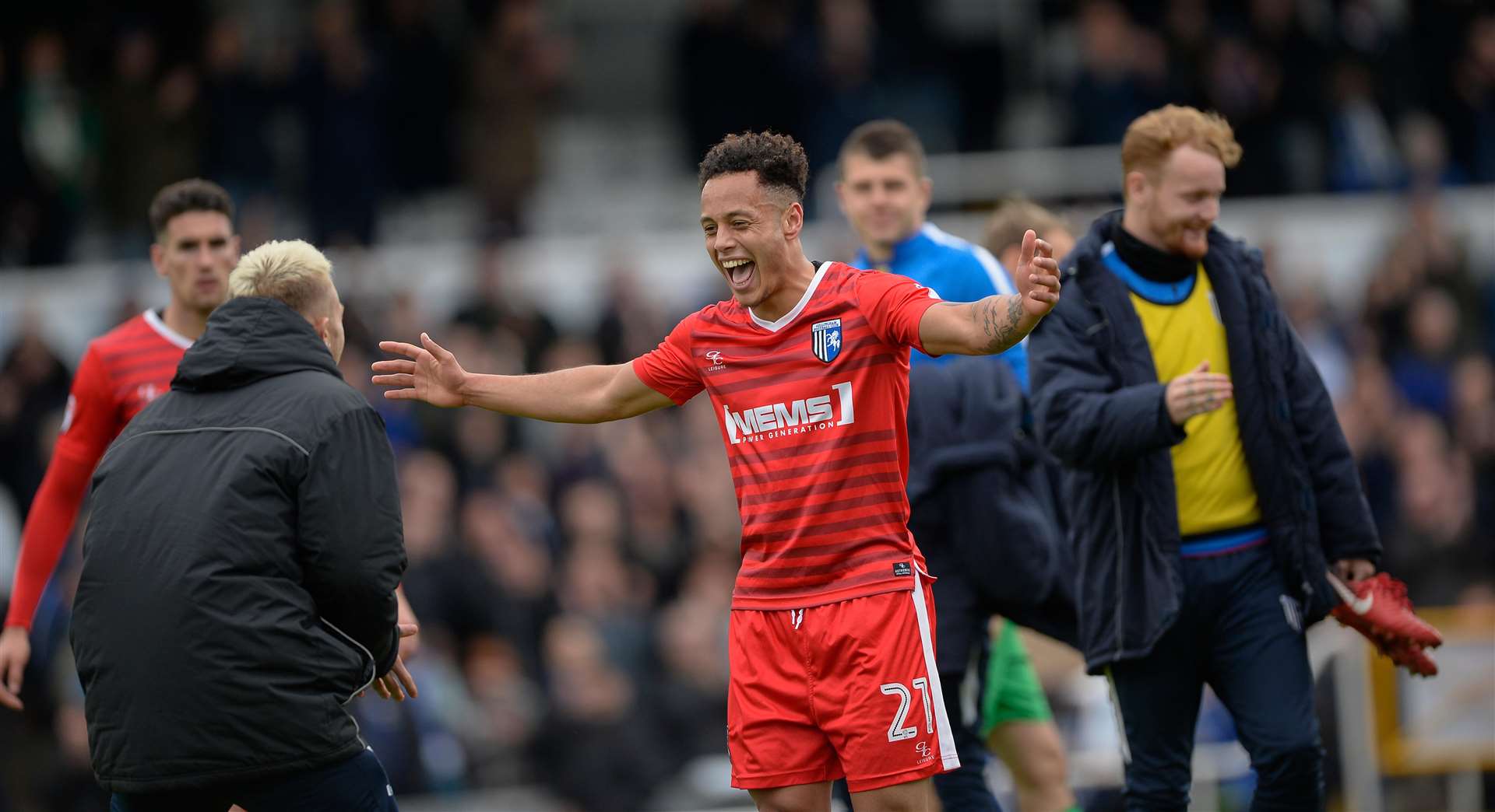 Elliott List celebrates his injury-time equaliser Picture: Ady Kerry