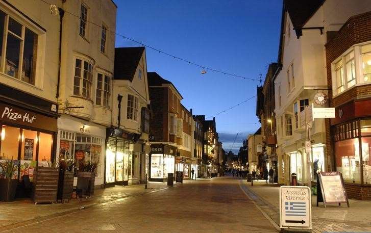 Police were called to Canterbury High Street
