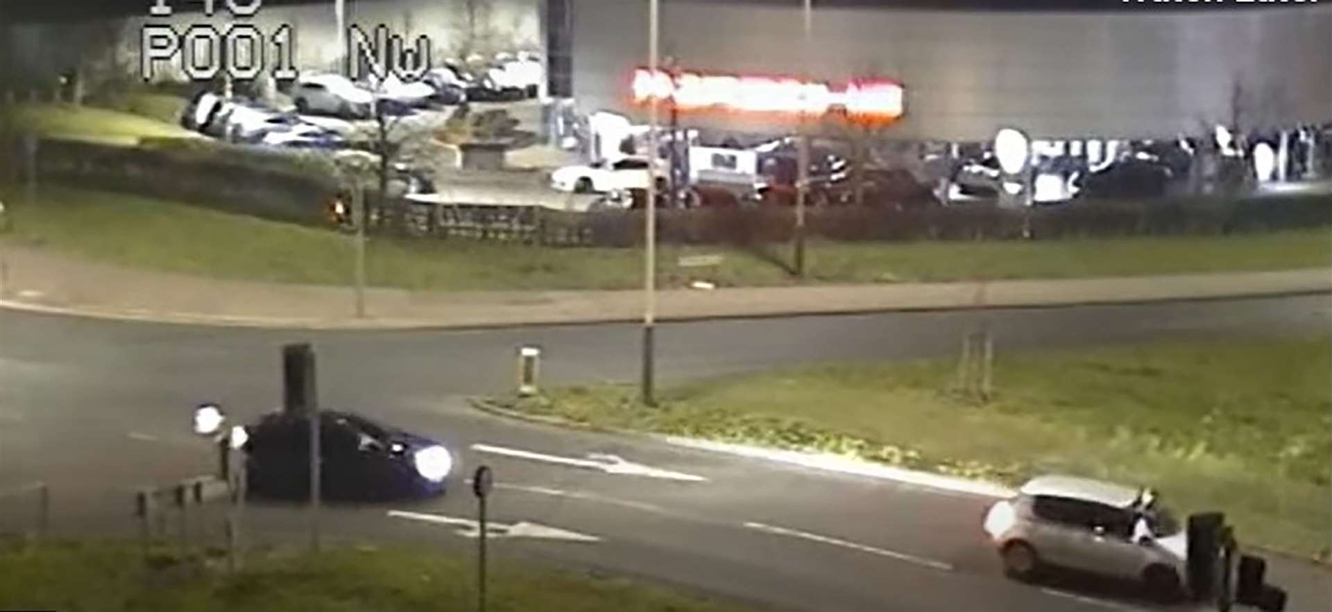 CCTV footage of the chase. (Leicestershire Police/PA)