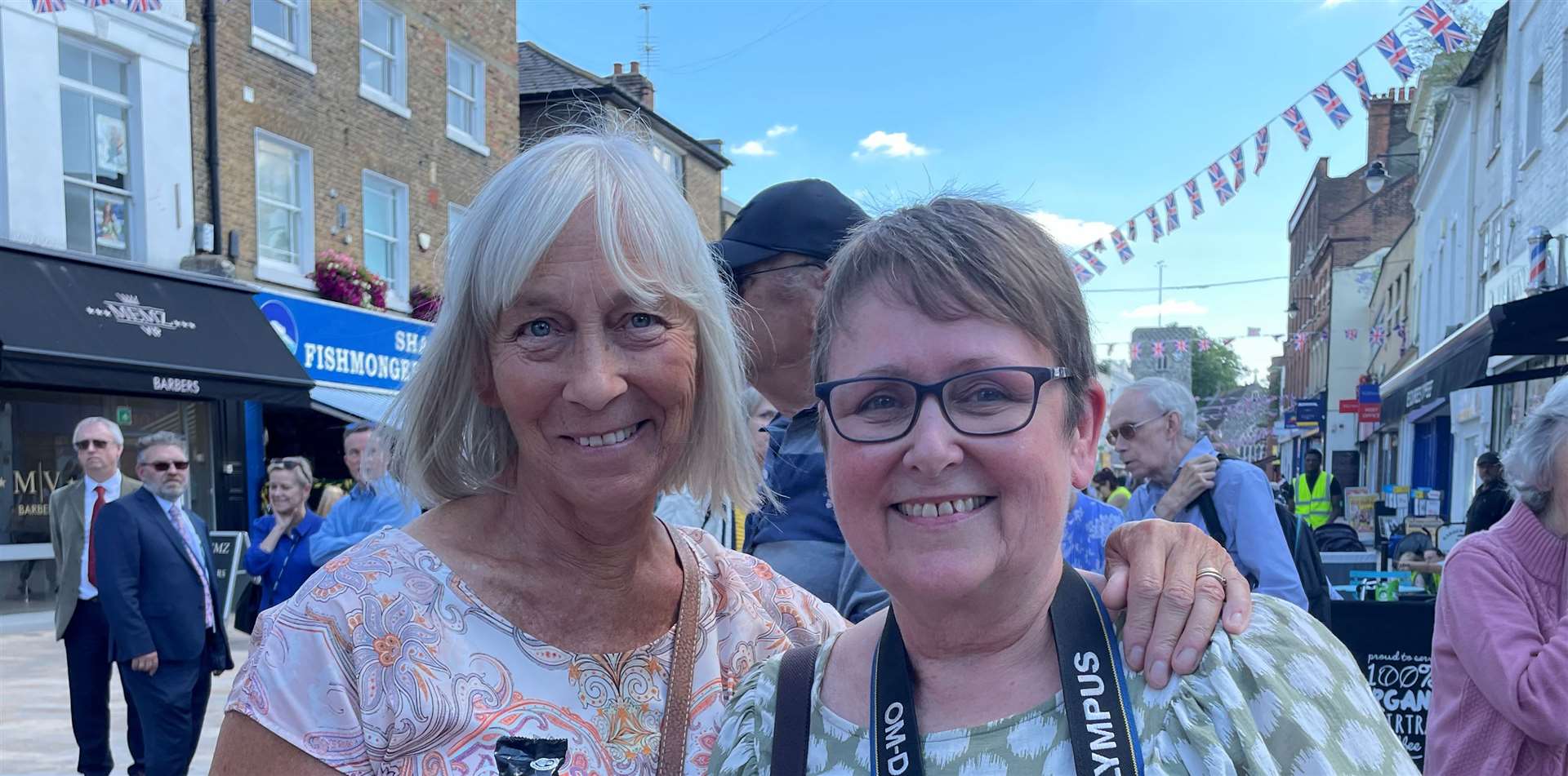 From left: Life-long Stones fans Mandy Addley, of Erith, and Jenny LeBeau, of Belvedere