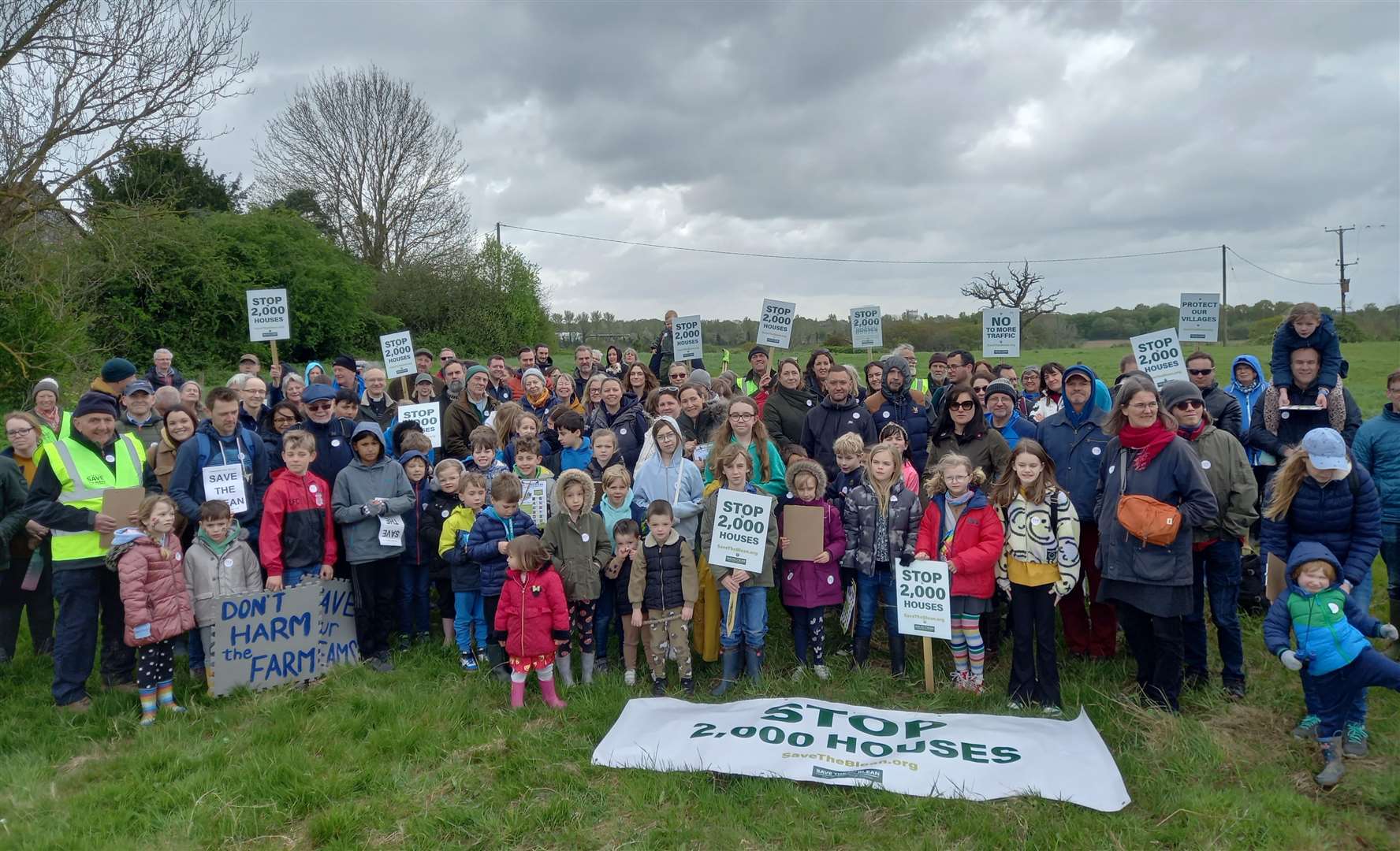 A previous Save the Blean protest attracted large numbers