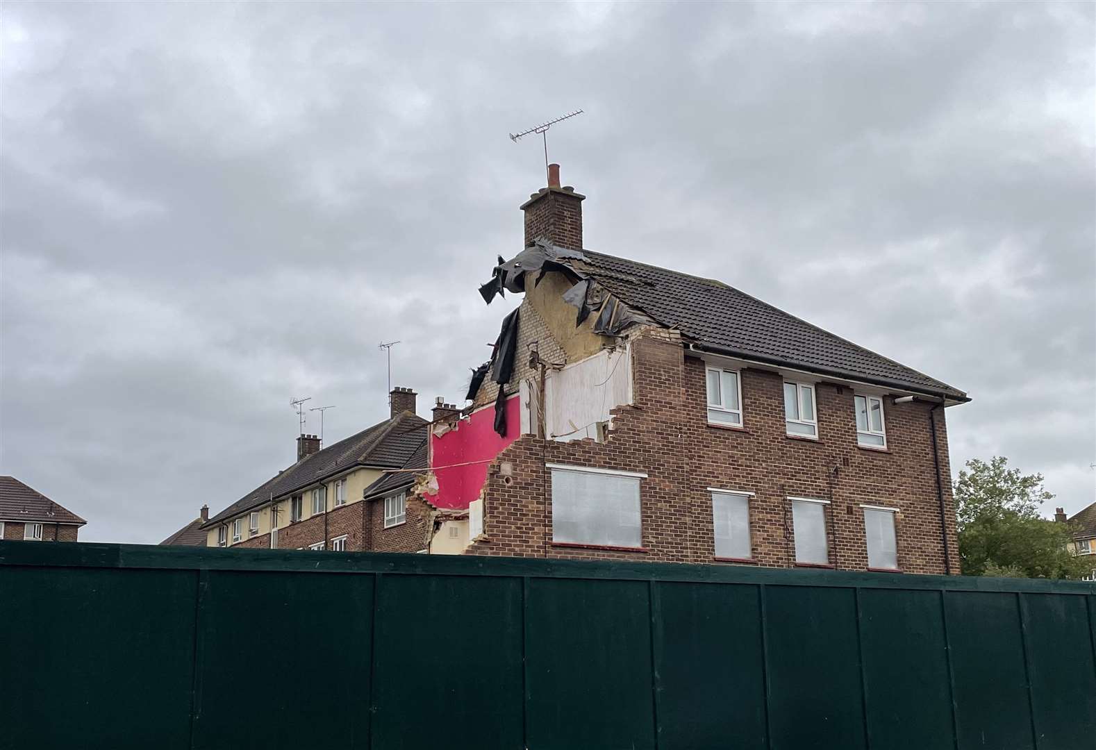 The council flats are being demolished to make way for new builds