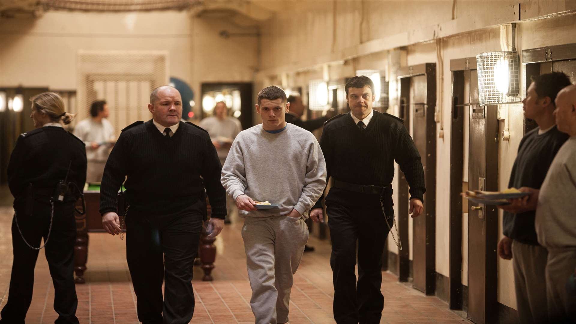 Jack O'Connell as Eric, in Starred Up. Picture: PA Photo/Fox UK Film