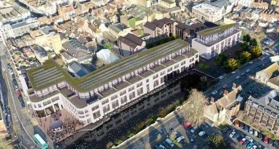 An artist's impression of how Len House could look after redevelopment