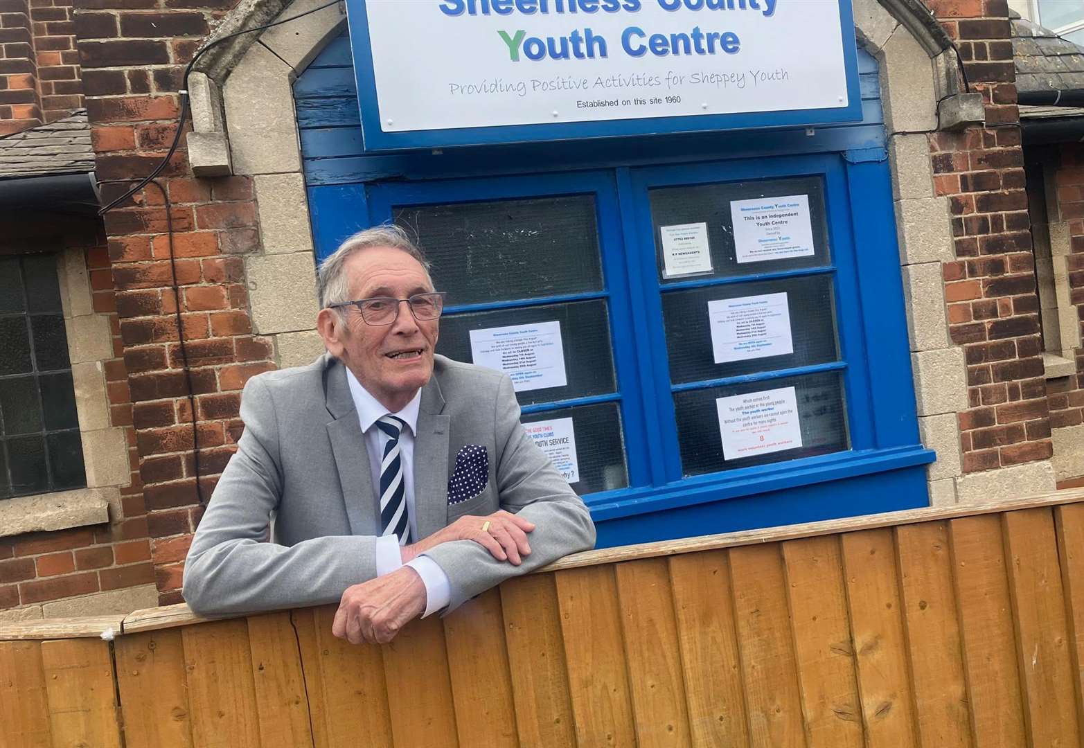 Youth worker Ray Featherstone outside the Sheerness County Youth Centre