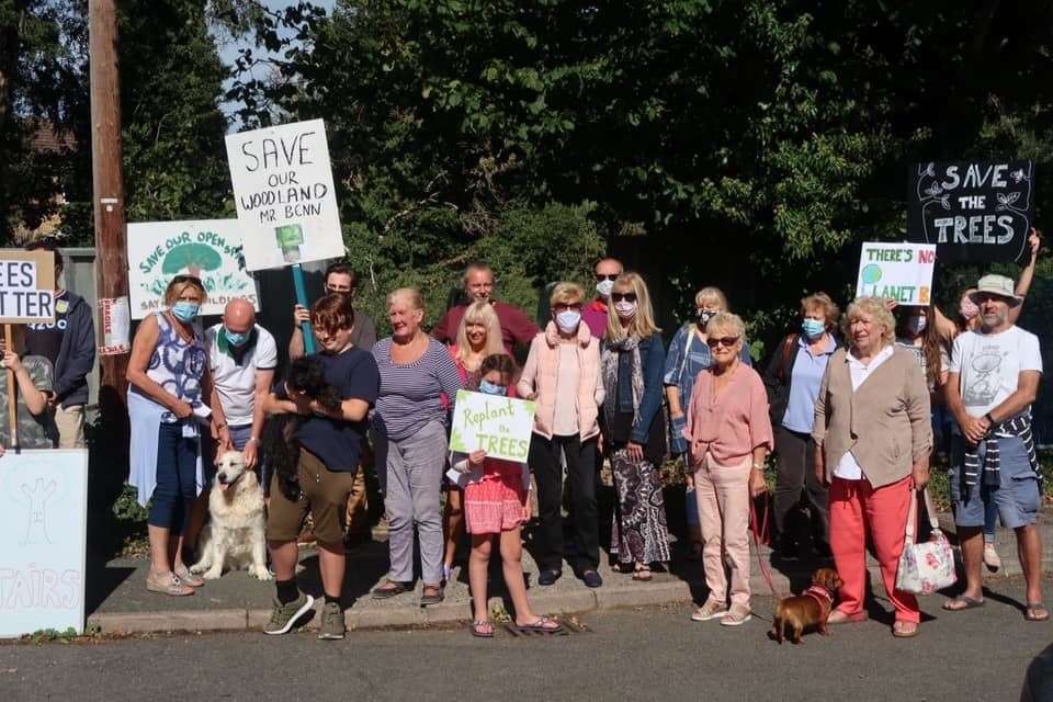 Protestors gather in Park Avenue calling for action. Picture: Vincent Benedict