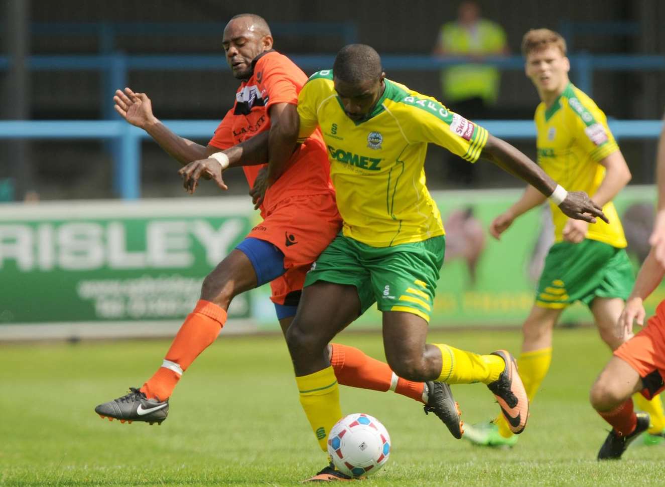 Action from Dover Athletic's 1-0 win against Margate at Crabble Picture: Wayne McCabe