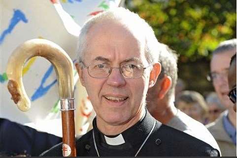 The Archbishop of Canterbury Justin Welby blessed the congregation