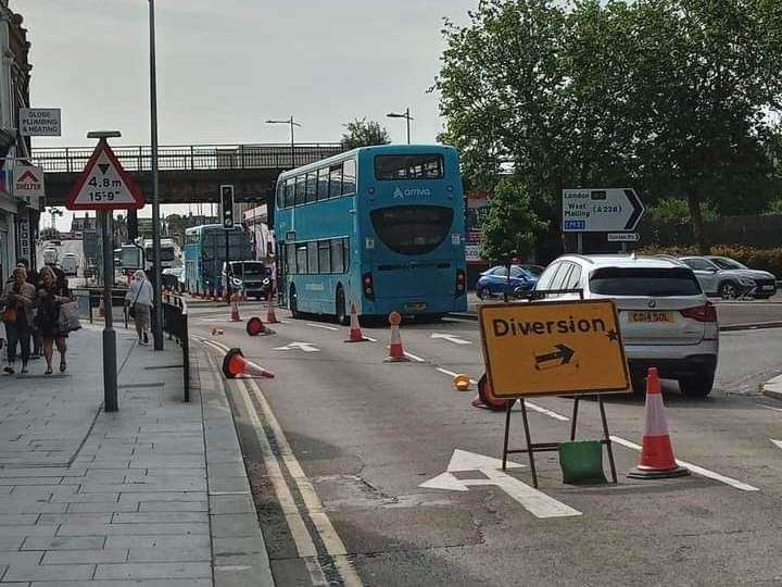 Station Road Strood expected to be closed for over a week due to