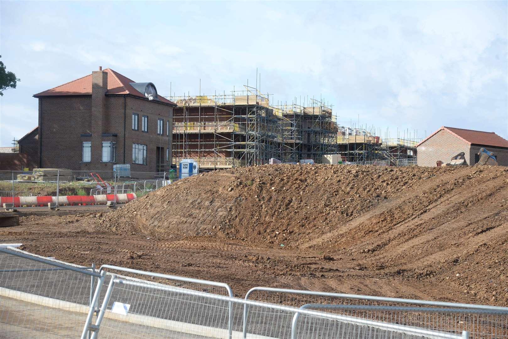 The Saxon Fields development site off Cockering Road, Canterbury. Picture: Chris Davey