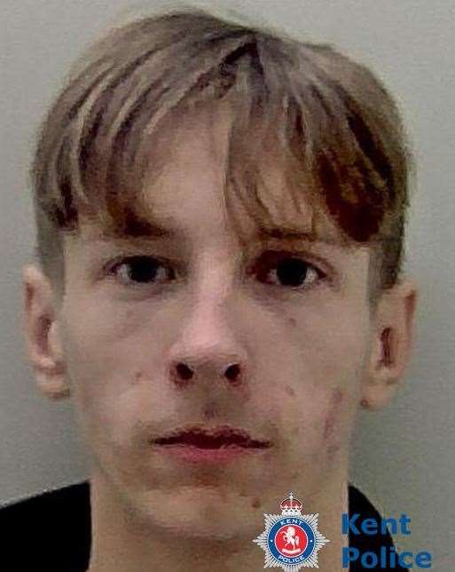 Dominik Bialy, 18, of Mill Road, Erith was jailed after he admitted possessing crack cocaine with intent to supply, possessing a bladed article, affray and possessing an offensive weapon in a private place. Picture: Kent Police