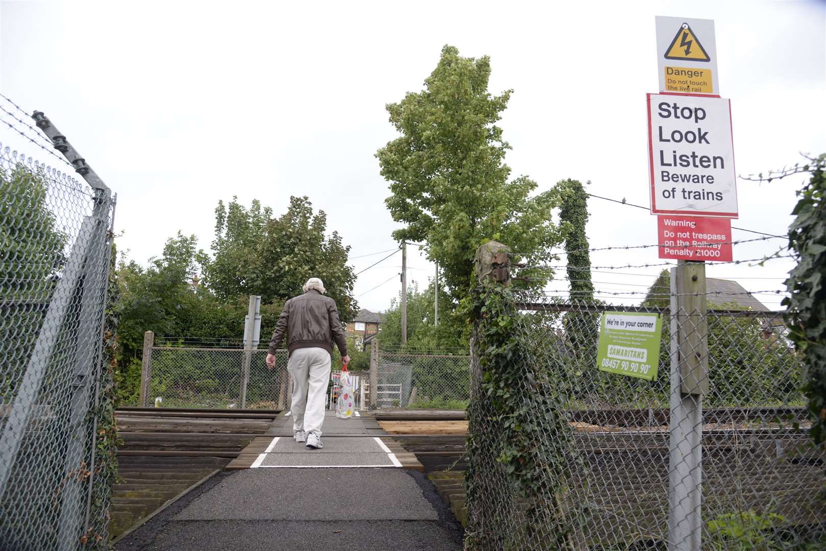 The Glebe Way railway crossing in Clifton Road, Whitstable. Picture: Chris Davey