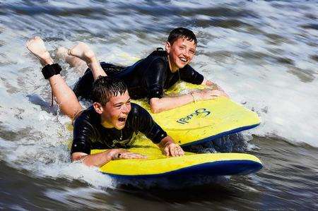 Surf school at Joss Bay